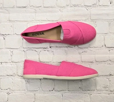 Zapatos planos sin cordones SODA fucsia para mujer talla 8,5 Foto 1 de 4