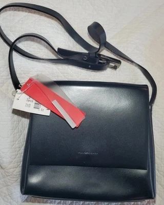 Cartera Bandolera de Hombro Francesco Biasia Cuero Italiano Fino N-Con ETIQUETAS ¡¡AZUL MARINO!!! Foto 1 de 4