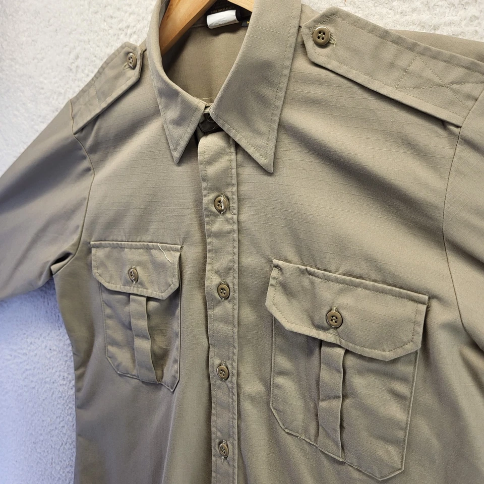 Camisa con botones Propper para hombre tostada media verano peso caqui táctica manga larga Foto 1 de 4