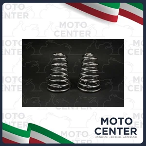 COPPIA MOLLE BICONICHE CROMATE SELLA PIAGGIO VESPA 125 V1>15T - VESPA 125 V30>33 - Imagen 1 de 1