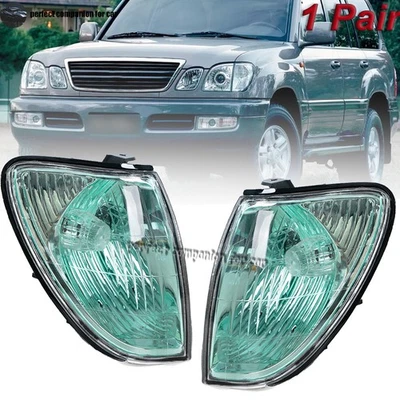 1 Pair Front Bumper Turn Signal Light Side Corner Lamp For Lexus LX470 1998-2007 - Image 1 of 4