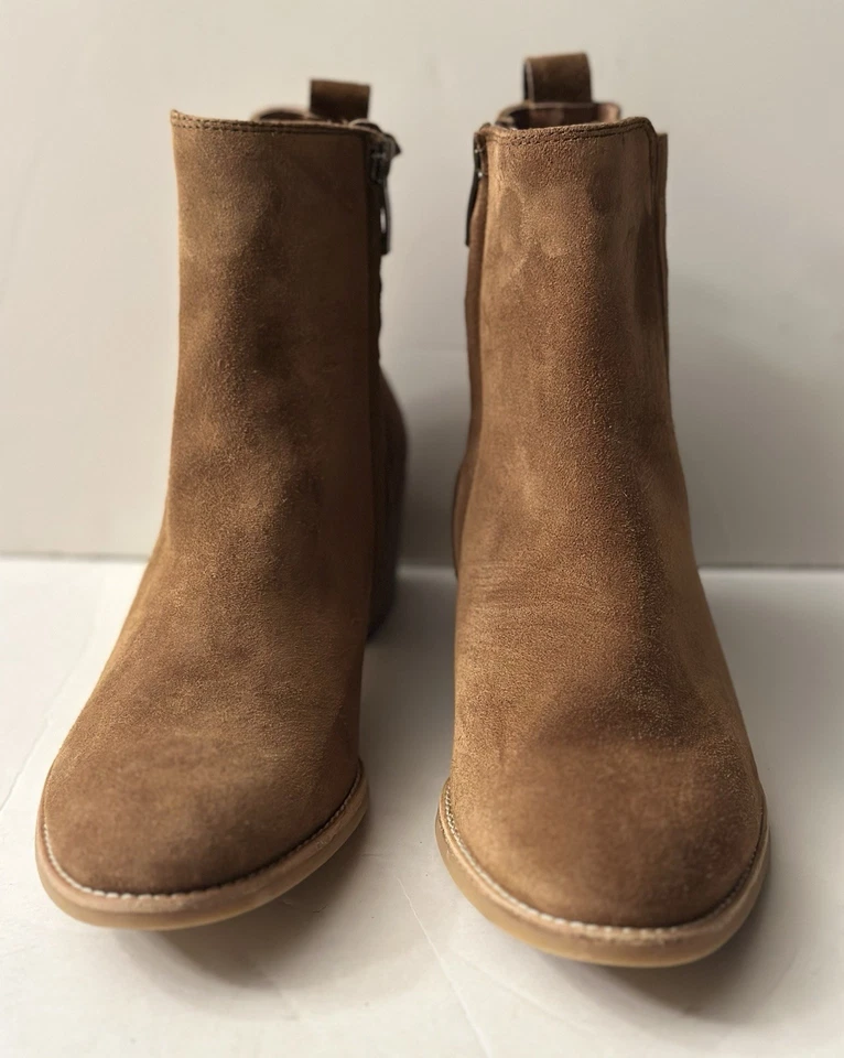 Paul Green Sante Zip Ankle Booties Size US 9M Brown Suede Western NEW $520 - Image 1 of 4