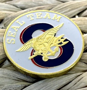 CHALLENGE COIN - Seal Team Eight - US NAVY MARINE SPECIAL WARFARE DEVELOPMENT GROUP - Bild 1 von 5