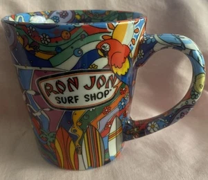 Cheery Ron Jon Surf Shop Florida Surfing Bright Colorful Tropical Sea Life Mug - Picture 1 of 7