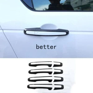 Gloss Black Door Handle Cover For Land Range Rover Sport Discovery Jaguar XE XF - Picture 1 of 6