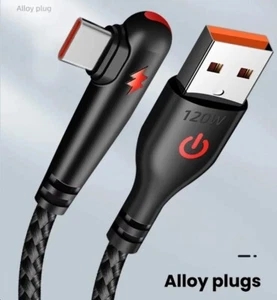 Cavo da USB a tipo C compatto ricarica rapida Type-C 90° connettore a gomito - Photo 1/1