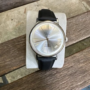 Vintage Watch Poljot De Luxe USSR Mechanical Soviet Wristwatch 1980s - Picture 1 of 23