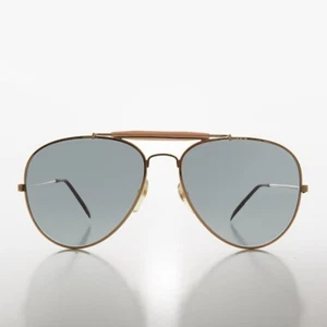 Gold Pilot Sunglasses with Transition Lenses - Bud - Picture 1 of 3