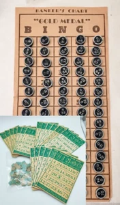 Vintage TransOgram Gold Medal Bingo Game Complete w Cards and Calling Numbers - Picture 1 of 8