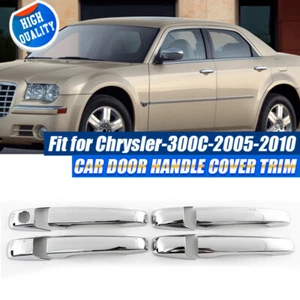 8X For 2005-2010 Chrysler 300 300C Magnum Chrome Door Handle Cover Overlays Trim - Picture 1 of 13