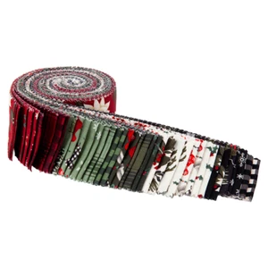 Riley BLAKE Jelly ROLL Farmhouse CHRISTMAS Holiday 40 Strip 2 1/2" Wide - Picture 1 of 3