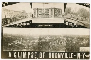 RPPC NY Boonville Multi-View Henry Beach Photo Oneida County - Picture 1 of 2