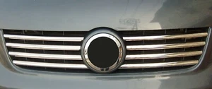Edelstahl Kühlergrill Leisten Chrom für VW T5 Transporter 2003-2009 - Picture 1 of 3