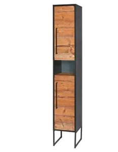 Hochschrank Badezimmer, Garderobe Fronten Dekor Silberfichte modernes Design - Bild 1 von 1