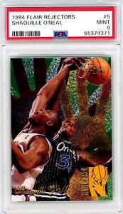 1994 Flair REJECTORS Insert Card SHAQUILLE O'NEAL # 5 Graded Mint PSA 9