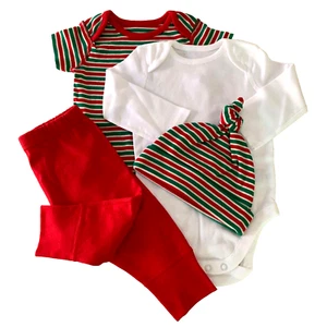 Moon & Back “GIFT SET" by Hanna Andersson, 3-6 Months. Bodysuits, Pants, Hat - Picture 1 of 17