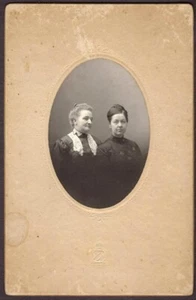 Ella Adams Kendall & Mother Cabinet Photo - Brunswick, Maine - Picture 1 of 2