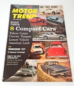 1961 MAY MOTOR TREND MAGAZINE VOL 13 NO 5 JAGUAR FALCON THUNDERBIRD / GAS TURBIN - Picture 1 of 3