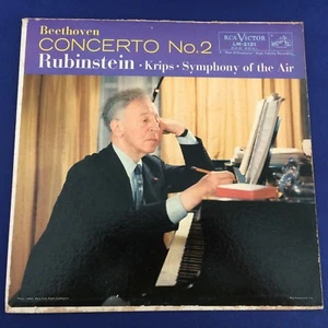 CLASSICAL LP-Beethoven-CONCERTO-Artur Rubinstein-RCA 1958 Original 12'' Red Seal - Foto 1 di 6