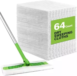 Dry Sweeping Cloths Pads, Refills Mop Pads Compatible with Swiffer Sweeper- Disp - Picture 1 of 8