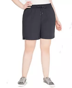 Pantalones Cortos Tejidos Ideology Plus Carbón Profundo 2X - Imagen 1 de 2