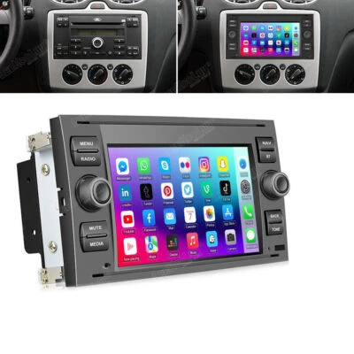 For Ford Fiesta Mondeo Transit Focus Fusion Car Stereo Android 13.0 GPS WIFI 32GB - Image 1 of 4