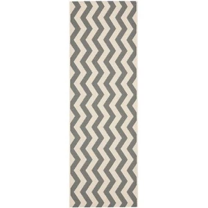 Safavieh Indoor/ Outdoor Grey / Beige 2' 3 x 8' Runner - Picture 1 of 1