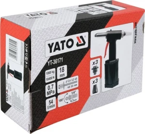 Yato YT-36171 pistola rivettatrice ad aria compressa pinza rivettatrice pneumatica rivettatrice cieca - Foto 1 di 4