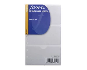 Filofax Book Personal Size Organiser Business Card Holder Insert Refill - 133616 - Picture 1 of 4