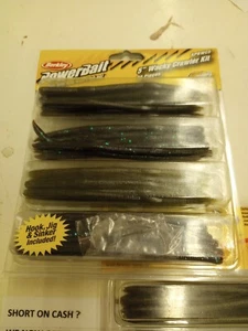 (2) PowerBait 5 Zoll verrücktes Crawler-Kit 39 Stück in jedem Kit POWER KÖDER 5 Zoll KIT - Bild 1 von 4