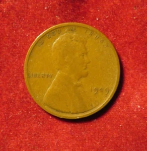 1909-V.D.B.-US Lincoln Wheat Penny! No Mint Mark rated as "good" cond. - Bild 1 von 2