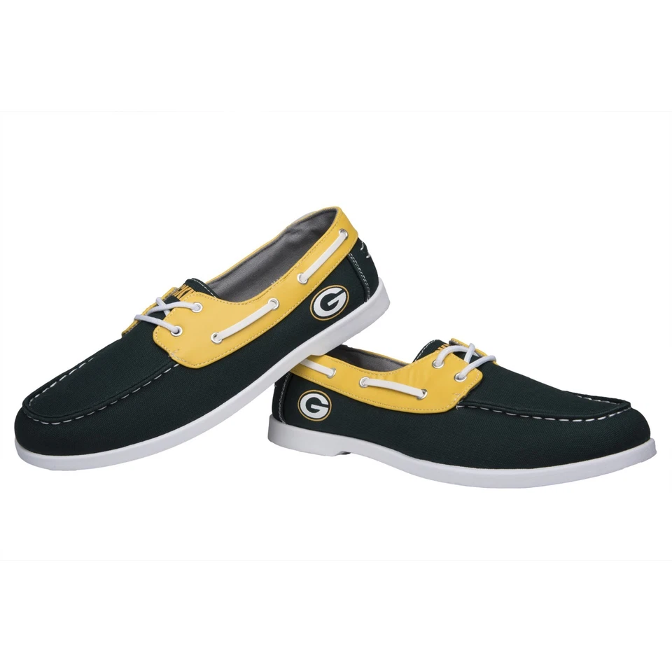 Zapatos de lona Green Bay Packers NFL para hombre con logotipo lateral ENVÍO GRATUITO Foto 1 de 1