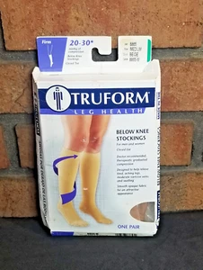 Calze Truform 20-30* mmHg rigide sotto il ginocchio 8865-M beige punta chiusa un paio - Foto 1 di 8