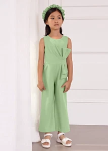JUMPSUIT TUTA CERIMONIA BAMBINA ABEL E LULA MAYORAL 5263 VERDE ORIGINALE PE 2024 - Imagen 1 de 4