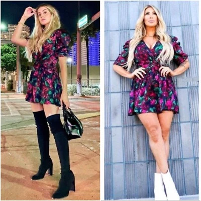 Mini Vestido Floral Misa Los Angeles Narcisa XS NUEVO CON ETIQUETAS Foto 1 de 4