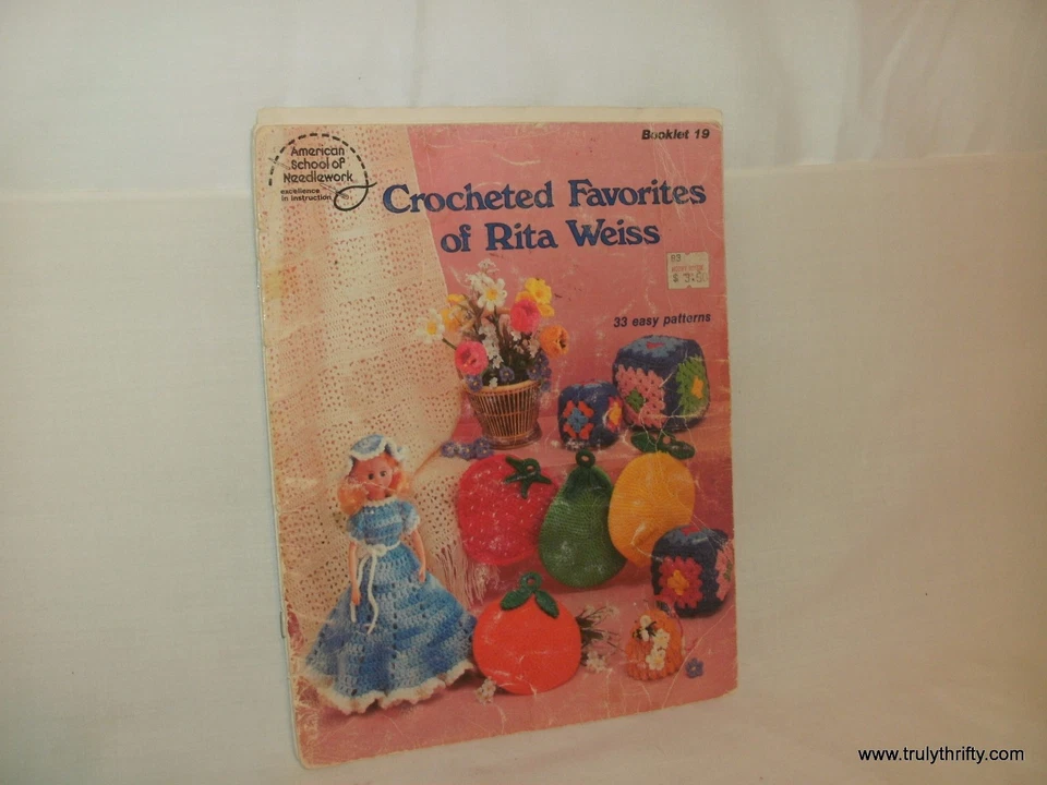 Vintage 1982 American School of Needlework Crocheted Favorites of Rita Weiss #19 - Image 1 of 1