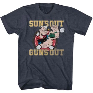 Popeye Suns Out Guns Out Comics Shirt - Picture 1 of 2