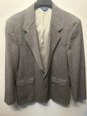 Pendleton 100% virgin wool western suit / coat with colorful accents 46L - Image 1 of 4