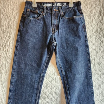 Men's Nautica Jeans 30x32 (38x31) Straight Fit Blue Denim 100% Cotton  - 1531 - Image 1 of 4