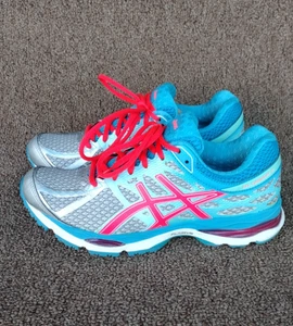 Tenis para correr Asics Gel-Cumulus 17 T5D8N- para mujer talla 8 azul rosa excelentes - Imagen 1 de 8