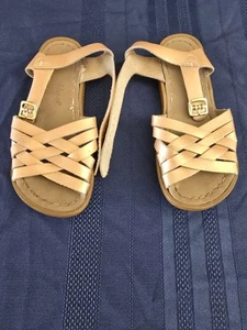 Salt Water by Hoy Schuhe Damen Rosegold Leder Retro Sandalen Größe 2 - Bild 1 von 2
