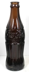 50's AMBER BOTTLE - HOBBLRSKIRT COCA-COLA TRADE MARK REG. TARPON SPRINGS,FLA - Picture 1 of 4