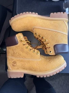 Louis Vuitton X Timberland Monogram LV 6 Inch Ankle Boot Sz11 - Picture 1 of 8