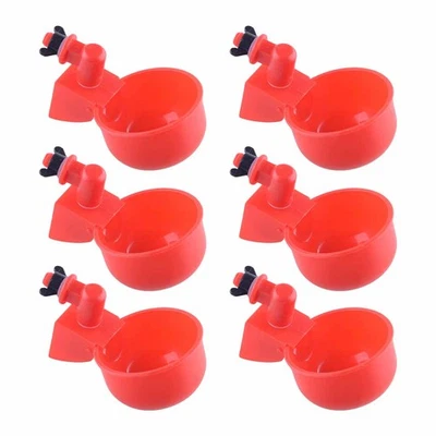 6x Automatisch Geflügeltränke Hühnertränke Hühner Wasser Tränke Trinkbecher - Bild 1 von 4