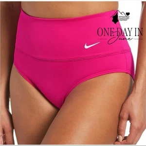 Nike Move to Zero High Waist Swim Bottoms Pink Women's Size Small - Picture 1 of 9