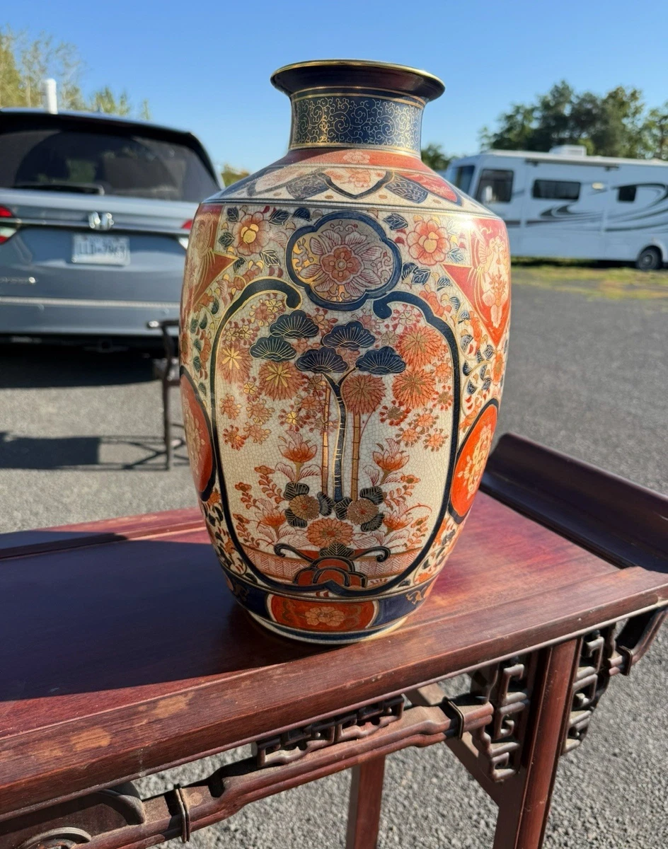 陶瓷日本古董花瓶| eBay