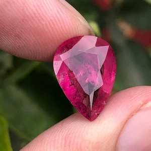4.80 Carat Natural Pear Cut Hot Pink Color Afghan Rubellite Tourmaline - Picture 1 of 11