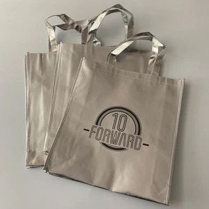 Paramount+ Star Trek PICARD 10 Forward Promo Silver Tote Bag Patrick Stewart - Picture 1 of 3