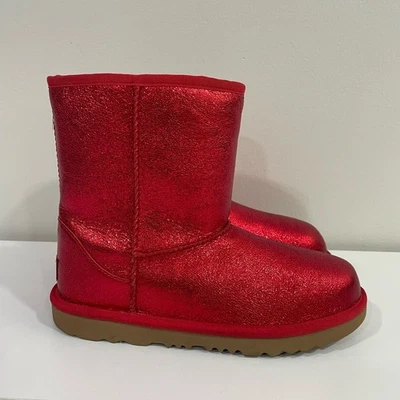 Rojo Metálico Brillo Clásico Ugg II Talla 6 Foto 1 de 4