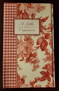 Libro de direcciones A Little Organizer Triple PLANIFICADOR NOTAS Rojo Blanco Floral Sin Usar - Imagen 1 de 8
